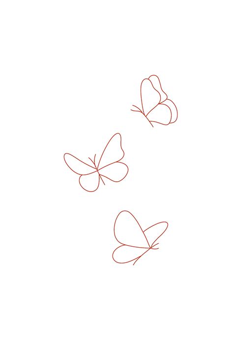 small butterflies tattoo 5