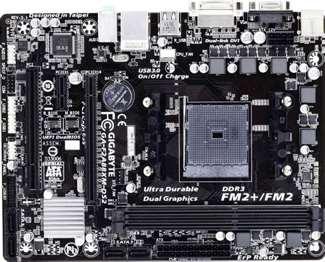 Gigabyte GA F2A88XM DS2 Moederbord Socket AMD FM2 Vormfactor Micro ATX