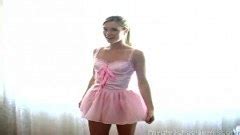 Beautiful Blonde Stripping