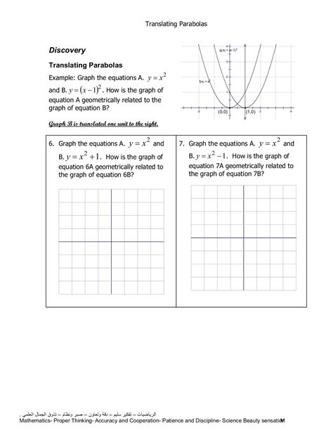 !!INSTALL!! 10.2 Parabolas Worksheet Answers