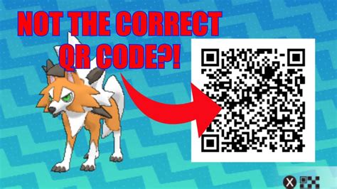!Lycanroc Dusk Form QR Code! YouTube