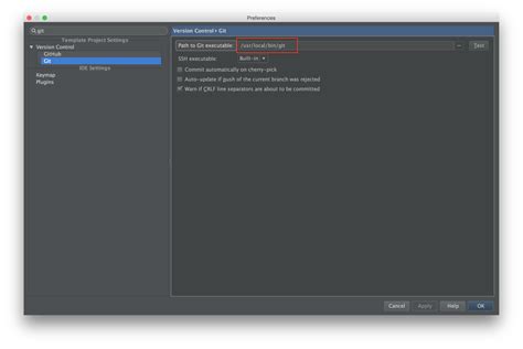 "/usr/local/bin/git" error=2, No such file or directory Android Studio