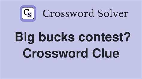 "BIG" PREFIX FOR BUCKS - 4 Letters - Crossword Solver Help