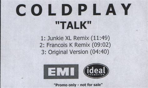 Coldplay - Talk [DVD Single]