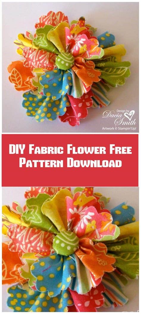 "DIY: Stunning Fabric Flowers Tutorial - Handmade, Easy-to-Make…