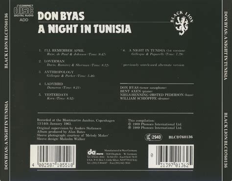 Don Byas - A Night in Tunisia