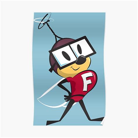 "Fearless Fly" Poster for Sale by GraficBakeHouse Redbubble