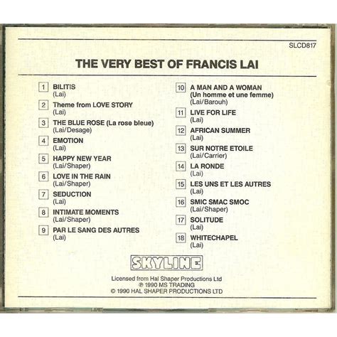 Francis Lai - Melodies for Millions: The Best of Francis Lai