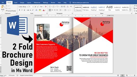 "How to make a brochure in Microsoft Word 2010" YouTube