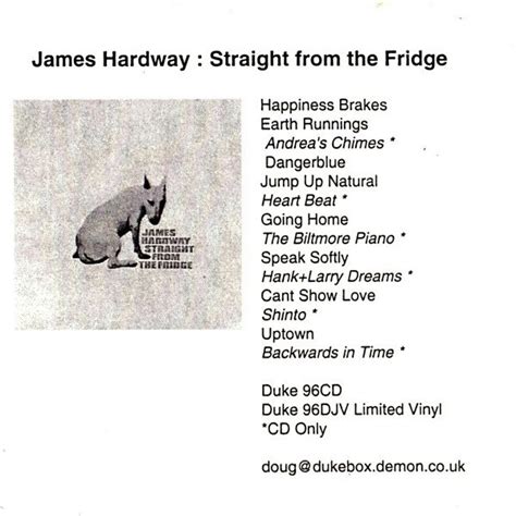 James Hardway - Straight from the Fridge