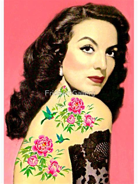 "Maria Felix Tattoo Painting" Poster by FridaArtGallery Redbubble