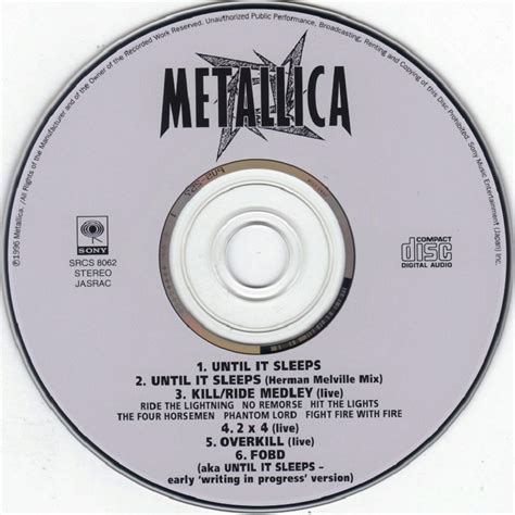 Metallica - Until It Sleeps [Japan]