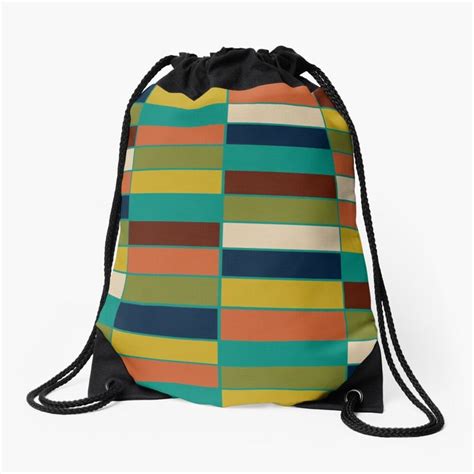 "Mod Sketch Pattern" Drawstring Bag by DesignBurger Redbubble