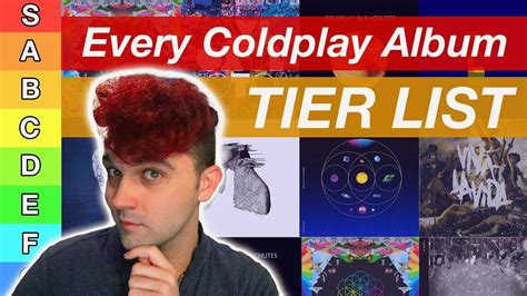 "My" Tier Lists Of Coldplay Albums. (taken from Every Song by