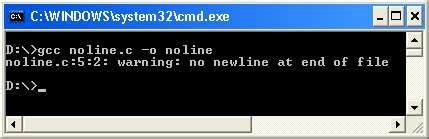 "No newline at end of file"??? - C Board