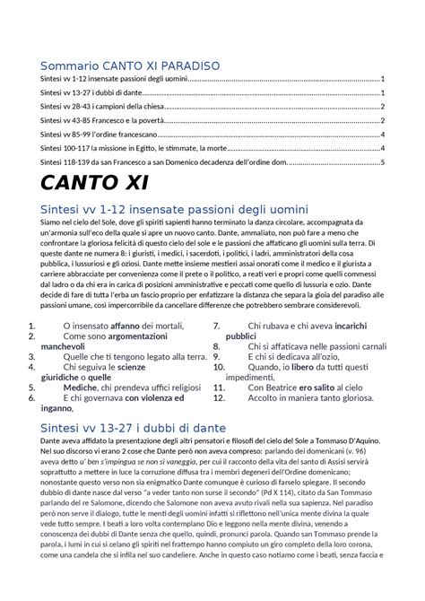 "Paradiso", Canto 11: riassunto - WeSchool