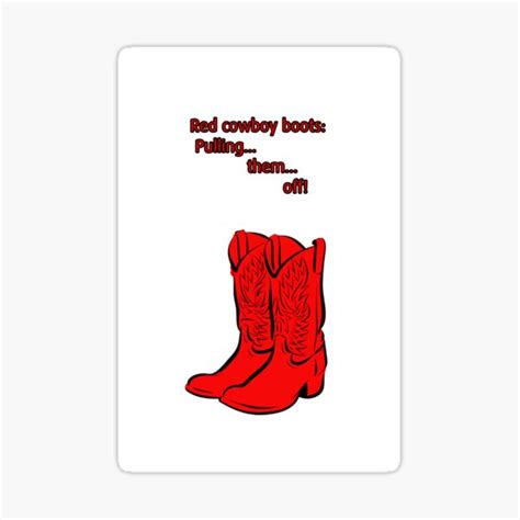 "Red Cowboy Boots - HIMYM" Sticker for Sale by hscases