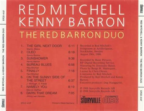 Red Mitchell - The Red Barron Duo