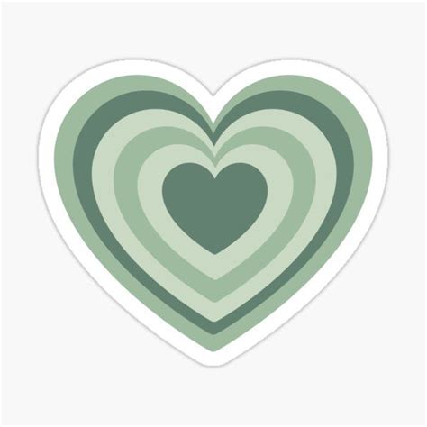 "Sage Green Heart" Sticker for Sale by saraysierra