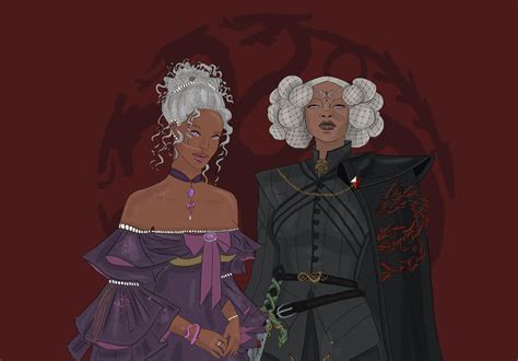 "The Darlings of the City (Rhaena & Baela Targaryen)", by Ren