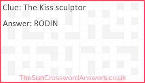 "The Kiss" sculptor crossword clue LA Times