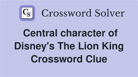 "The Lion King" Villain Crossword Clue