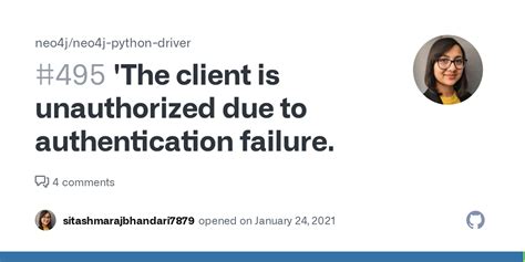 "The client is unauthorized due to authentication ... - Neo4j - 44248