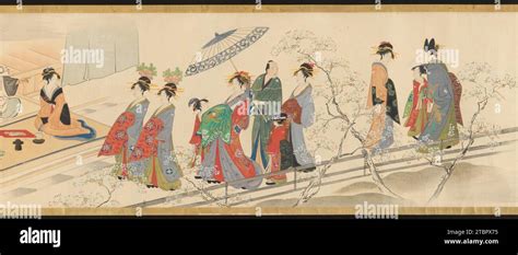 "Three Gods of Good Fortune Visit the Yoshiwara; or “Scenes of …