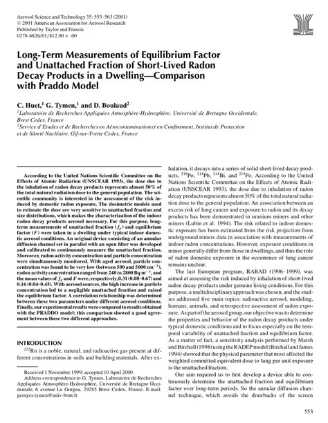 "Unattached" fraction of short-lived Rn decay products in indoor …