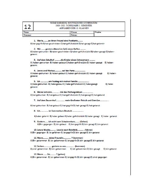 "almanca performans ödevi".