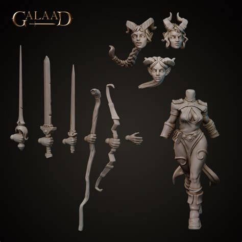 "tiefling fighter" 3D Models to Print - yeggi