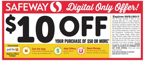 $10 off $50 safeway coupon. Things To Know About $10 off $50 safeway coupon. 