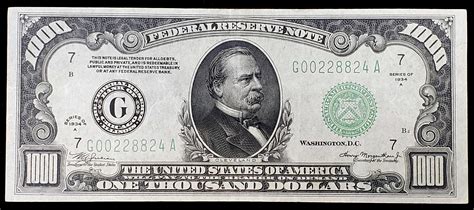 $500 & $1000 Bills! Shipping: Free Shipping Quantity: Description As of 2009, only 165,000 $1,000 bills were known to remain. The largest denomination printed today is $100.00, so owning a rare, large-denomination bills is an accomplishment among collectors. Available here in Very Fine Condition. . 