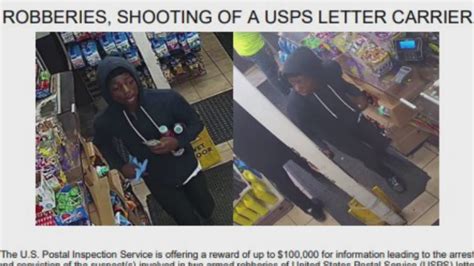 $100K reward offered for information on USPS mail carrier shooting suspect