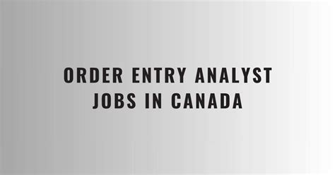 $16-$31/hr Order Entry Analyst Jobs (NOW HIRING)