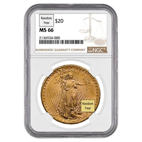 $20 Saint-Gaudens Double Eagle Gold Coin SD Bullion