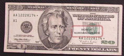 $20 bill 1996. The Federal Reserve Board of Governors in Washington DC. Year $1 $2 $5 $10 $20 $50 $100 $500 to $10,000 Total; 2022: $14.3: $3.0: $17.5: $23.3: $230.2 