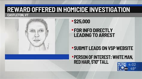 $25K reward issued for the arrest of Castleton homicide suspect
