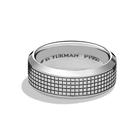 $2600 DAVID YURMAN PLATINUM WEDDING BAND …