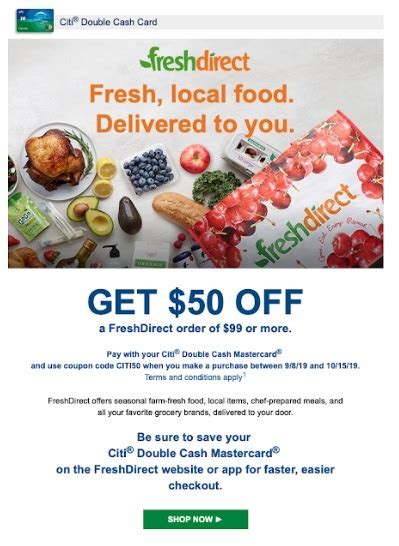 $50 Off freshdirect.com Coupons & Promo Codes, April 2024