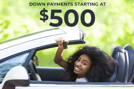 $500 down car lots no driver license. Connect to a local low down payment dealer. Find Atlanta used cars with $500 down. Locate a $500 down car lot near you and get connected with dealers who works with all credit types. We help Atlanta customers find used $500 down cars near them. These Atlanta cars require little or no money down. 
