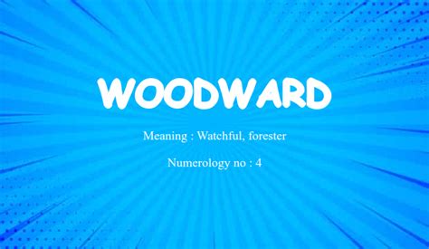 $name Woodward