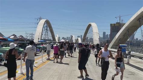 'Bridgefest LA' takes over 6th Street Bridge in downtown Los Angeles