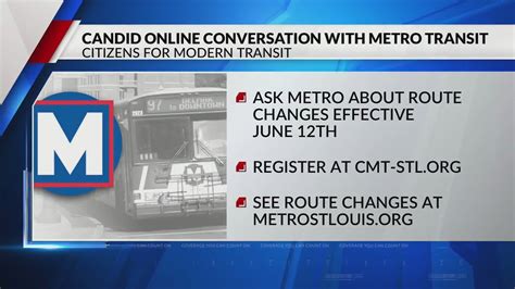 'Candid online conversation' with Metro Transit about changes happening today