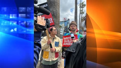'Everything Everywhere All at Once' filmmakers join WGA protestors in Hollywood
