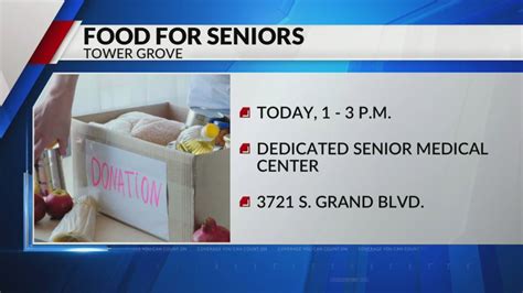 'Food For Seniors' event happening today in Tower Grove