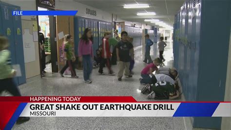 'Great Shake Out' earthquake drill taking place today throughout Missouri