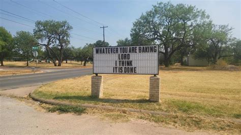 'Hot but not as hot as hell': Texas church sign pays tribute to recent heat