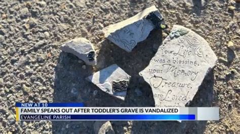 'I'm not gonna sleep': Family outraged after toddler's gravesite desecrated