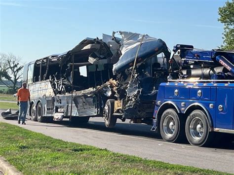 'It was bad' - Investigation is underway after Greyhound bus hits 3 semis, killing 3 and injuring 14